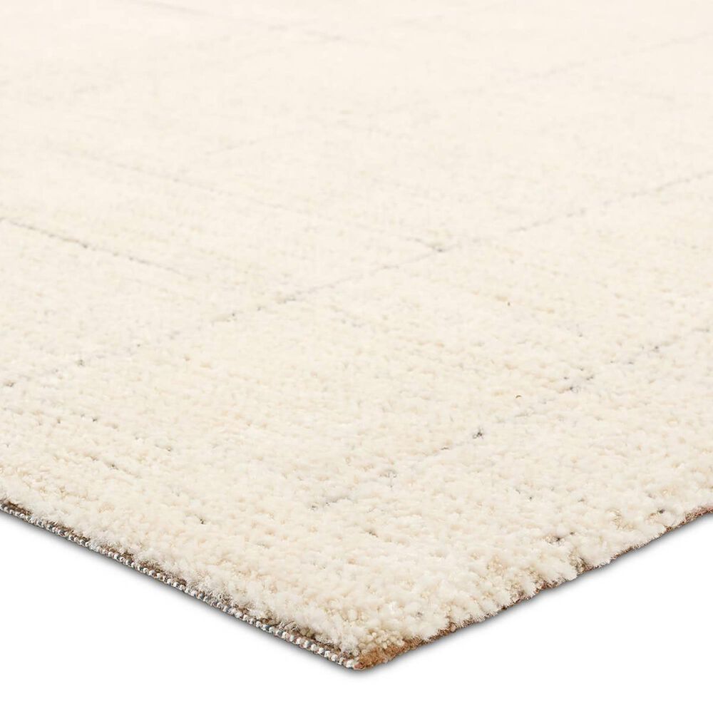Jaipur Ziyad Lioum 5&#39; x 8&#39; Whitecap Gray, Rainy Day, White Swan and Fallen Rock Area Rug, , large