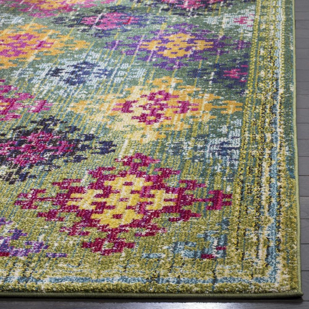 Safavieh Monaco MNC244G 5&#39;1&quot; x 7&#39;7&quot; Green Area Rug, , large