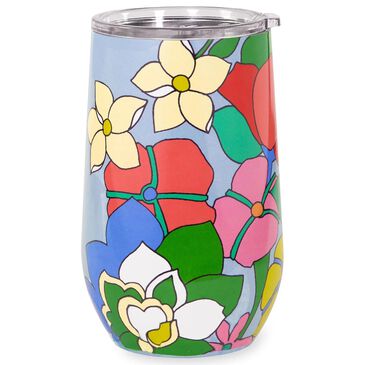 Kate Spade New York Flower Bed Wine 16 Oz Stainless Steel Tumbler, , large