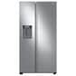 Samsung 27.4 Cu. Ft. Large Capacity Side by Side Refrigerator in Stainless Steel, , large
