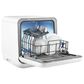Midea 17" Portable Countertop Dishwasher with 5L Built-in Water Tank in White, , large