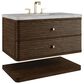 James Martin Allamari 36" Single Bathroom Vanity in Sable with 3 cm Victorian Silver Silestone Top and Rectangular Sink, , large