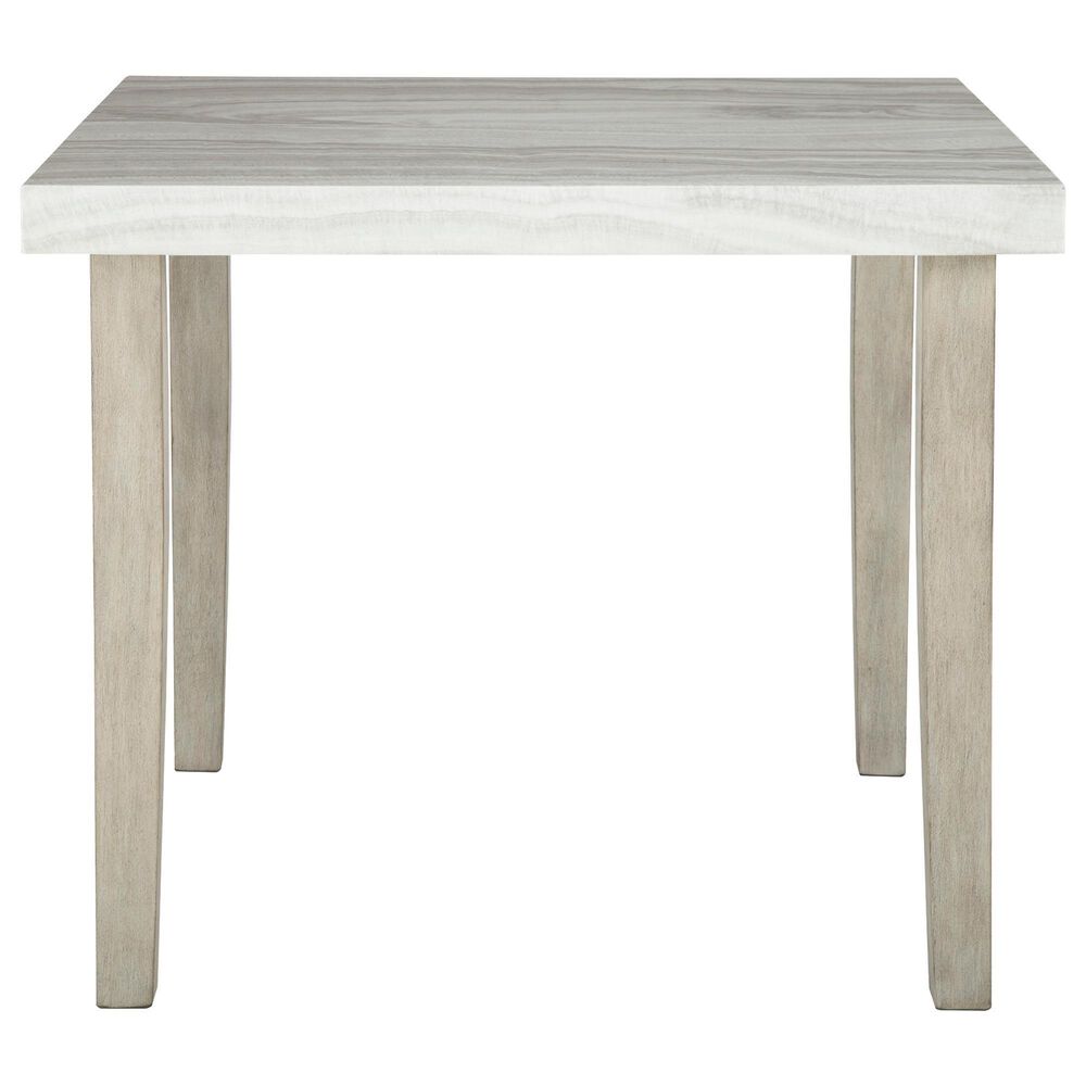 Ashley Larawyn Counter Height Table in Bisque, White and Gray - Table Only, , large