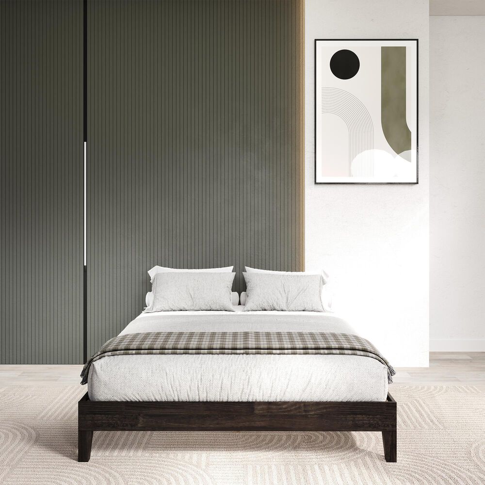 Forest Grove King Platform Bed in Urban Walnut, , large
