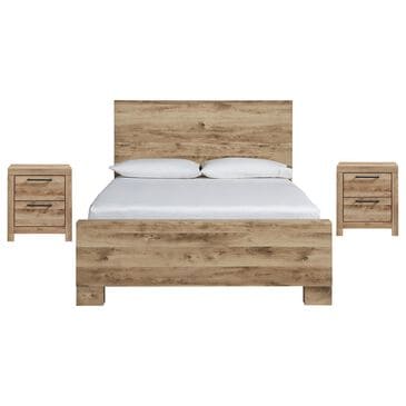 Ashley Hyanna 3-Piece Queen Bedroom Set in Golden Rustic, , large