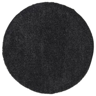 Safavieh August Shag AUG900H 5"3" Round Charcoal Area Rug, , large