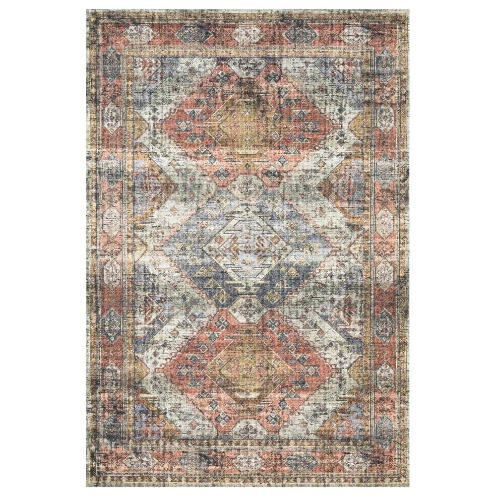 Loloi II Skye SKY-06 9" x 12" Apricot and Mist Area Rug, , large
