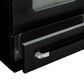 Unique Appliances Classic Retro 30" Radiant Electric Glass Top Convection Range in Midnight Black, , large