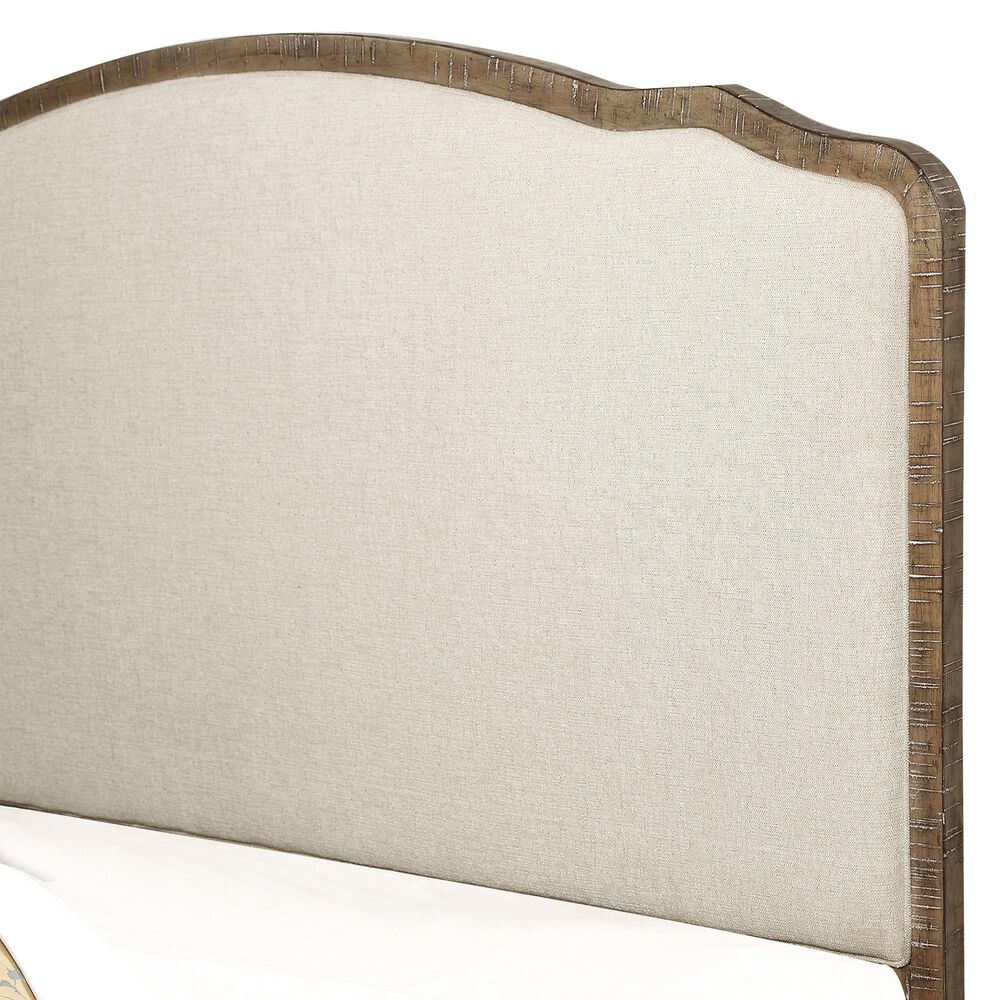 Golden Wave Furniture Interlude Queen Upholstered Bed in Sandstone Buff, , large