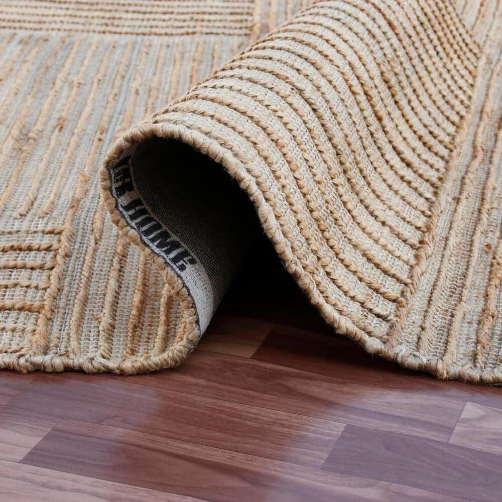 L&amp;R Resources Maples Striped 5&#39; x 7&#39;9&quot; Natural Area Rug, , large