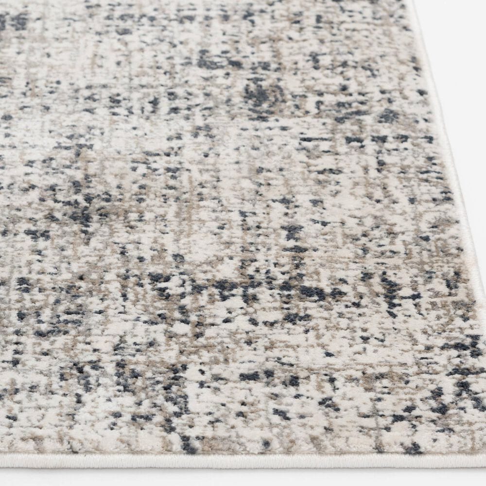 Central Oriental Clearwater Olinda 5&#39;3&quot; x 7&quot;7&quot; Grey and White Area Rug, , large
