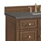 James Martin Vanities Lorelai 48" Single Vanity in Mid-Century Walnut with 3 cm Parisien Bleu Quartz Top, , large