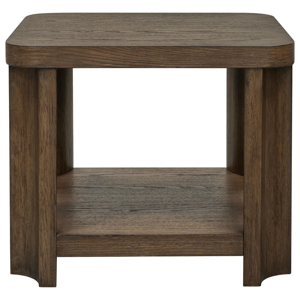Bassett Mirror Company Griffin End Table in Graphite Oak, , large
