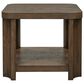 Bassett Mirror Company Griffin End Table in Graphite Oak, , large