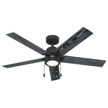 Hunter Erling 52" Ceiling Fan with LED Light in Matte Black, , large