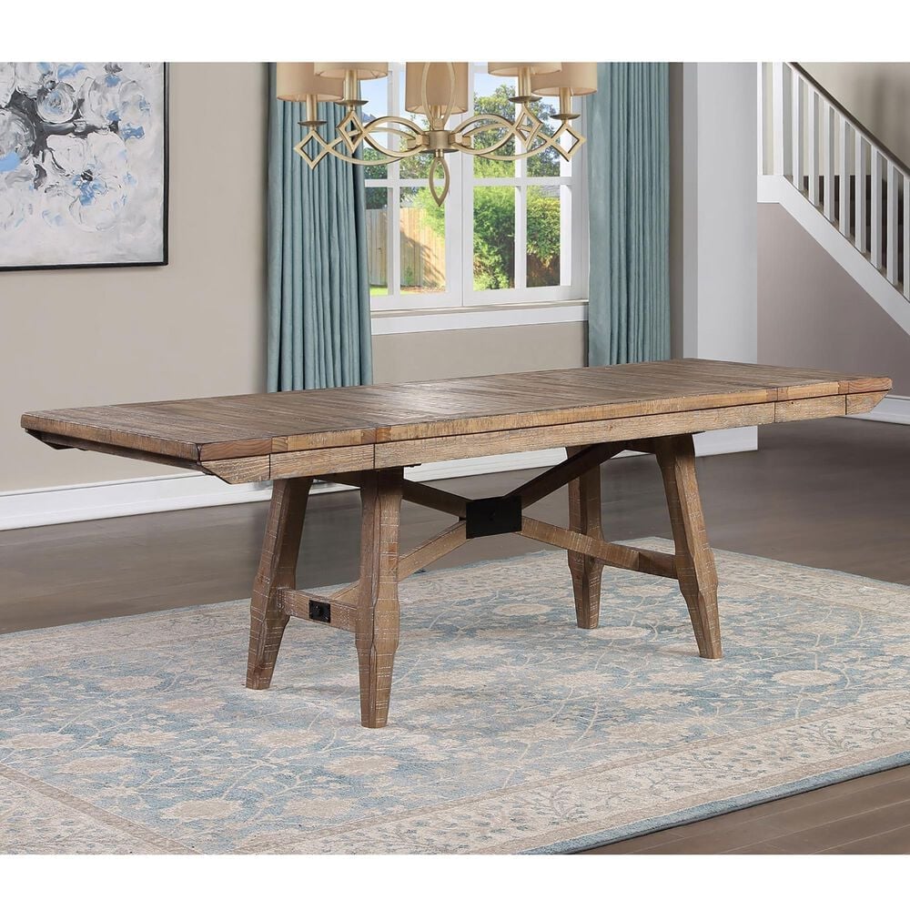 Steve Silver Riverdale 96&quot; Dining Table in Driftwood - Table Only, , large
