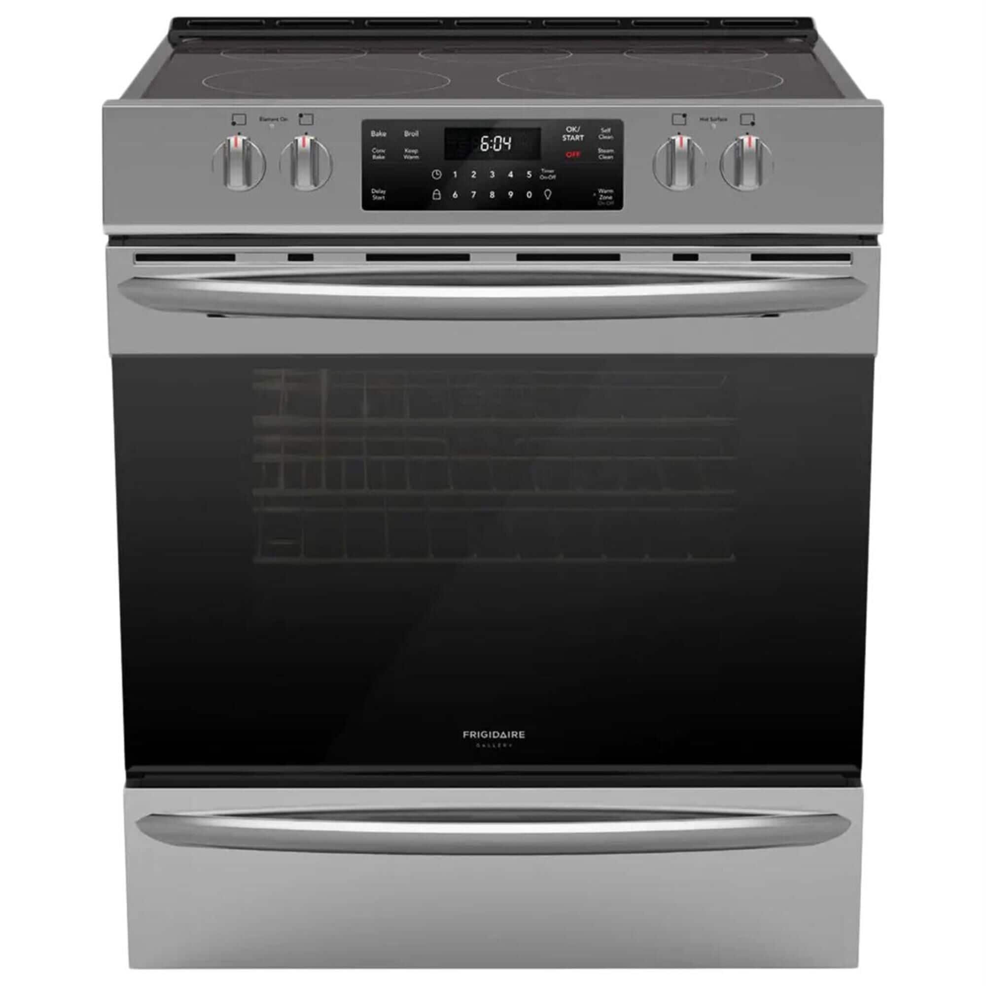 frigidaire gallery fgeh3047vf 30 inch electric range with air fry