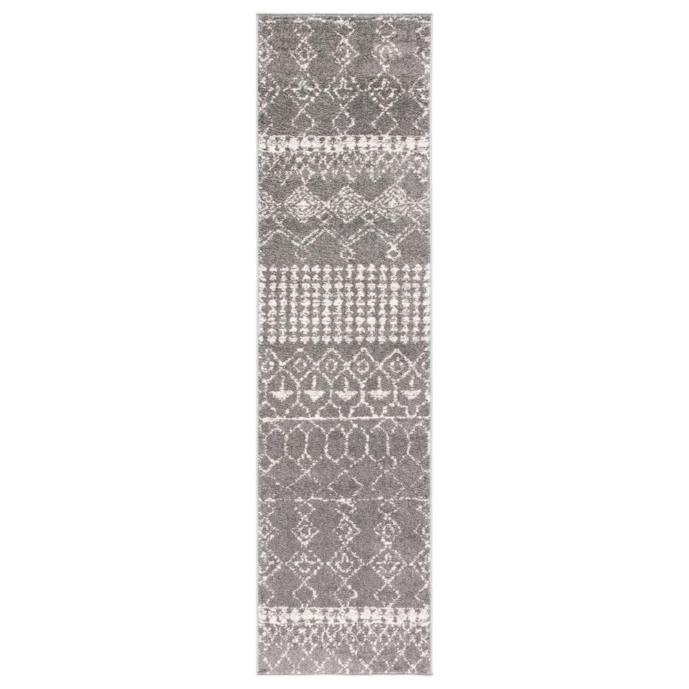 Safavieh Tulum 2" x 5" Grey and Ivory Runner, , large