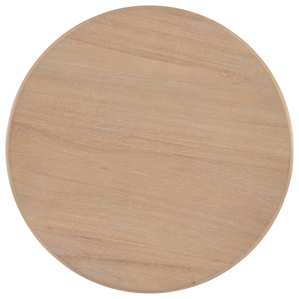 Linon Home Decor Aurora Round Side Table in Natural, , large