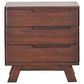 Napa Furniture Design Sahara 3-Drawer Nightstand in Dark Mahogany, , large