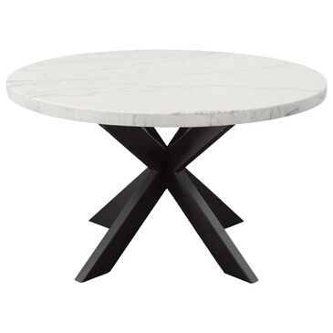 Steve Silver Xena Dining Table in White and Ebony - Table Only, , large
