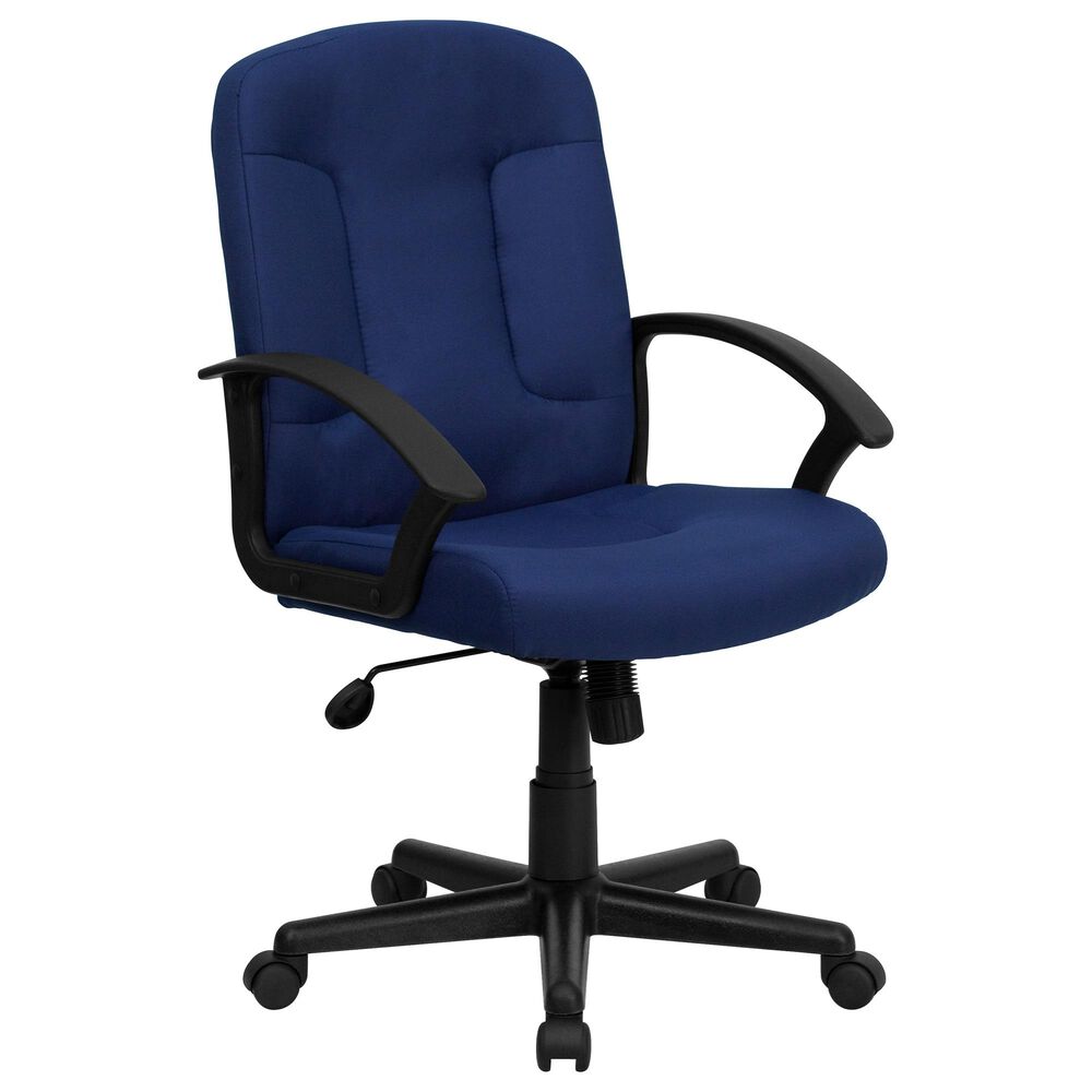 Flash Furniture Executive Swivel Chair in Blue and Black, , large