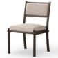 Four Hands Akiro Dining Side Chair with Laken Stone Fabric in Warm Oak, , large