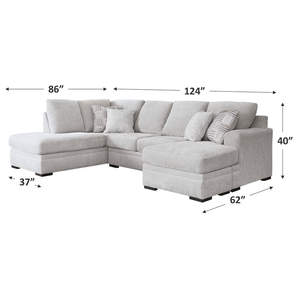 Ashley Gabyleigh 2-Piece Stationary Left Facing Sectional in Nickel, , large