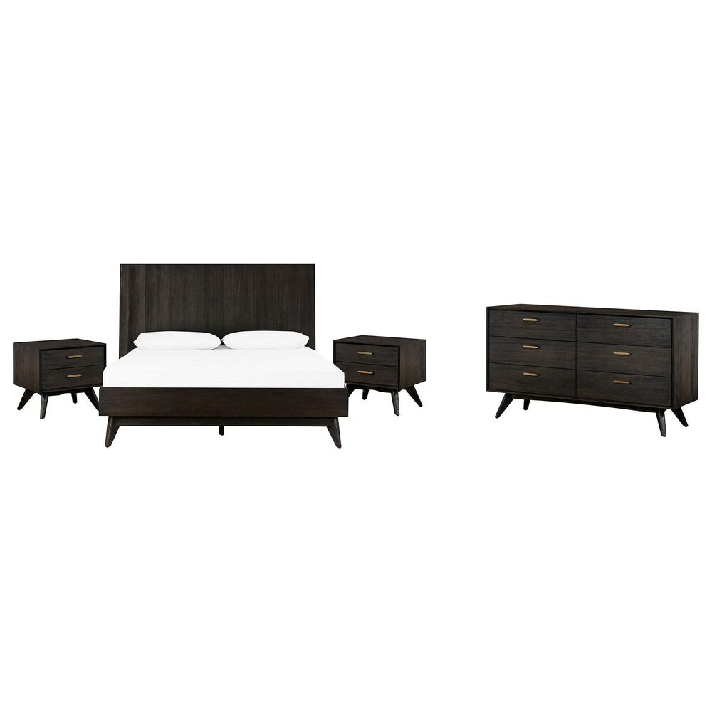 Blue River Baly 4-Piece King Loft Bed Set in Brushed Brown-Gray, , large
