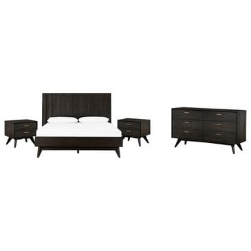 Blue River Baly 4-Piece King Loft Bed Set in Brushed Brown-Gray, , large