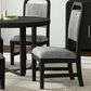 Mayberry Hill Ridgemont Dining Side Chair with Grey Cushion in Black, , large