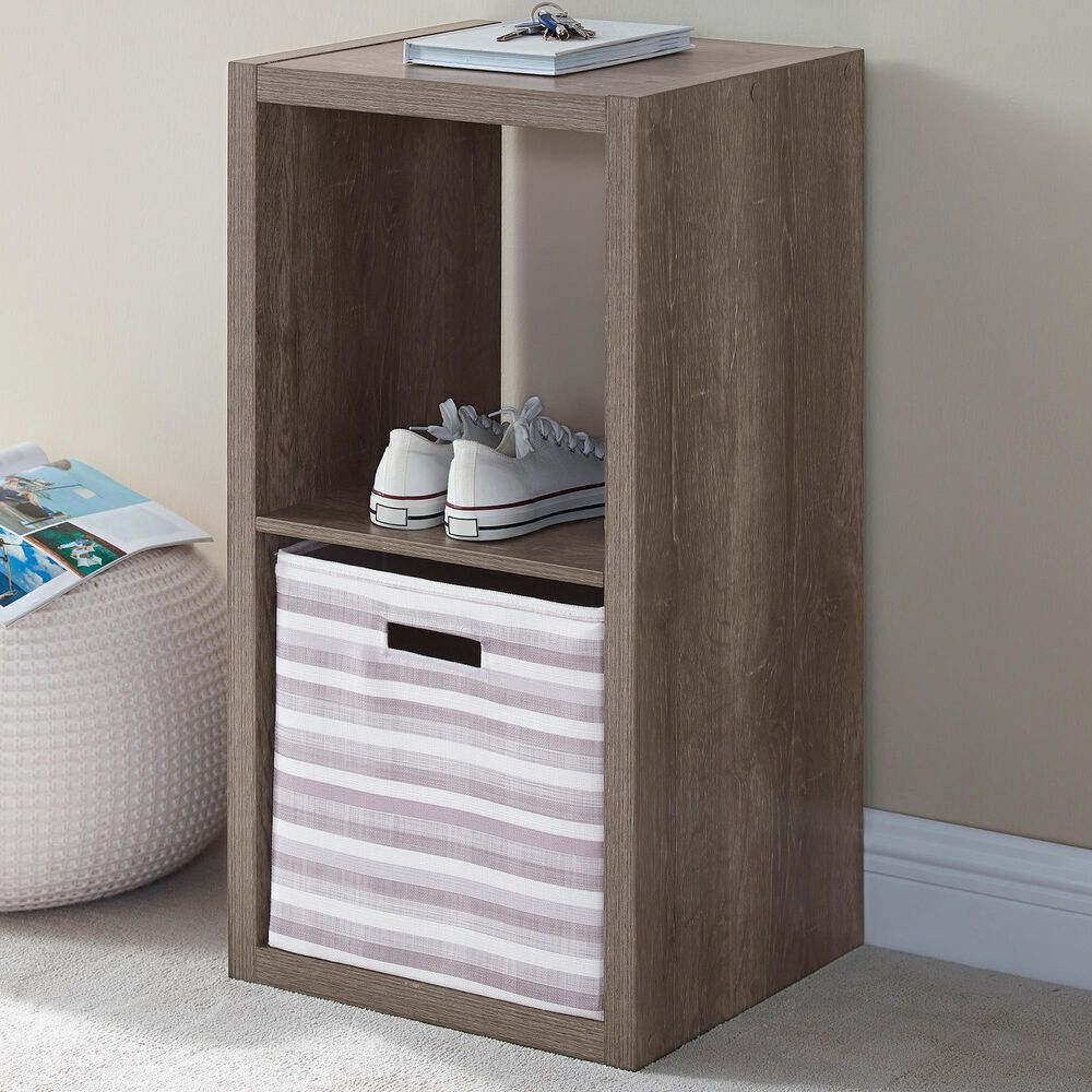 Linon Home Decor Galli 2-Shelf Bookcase in Grey, , large