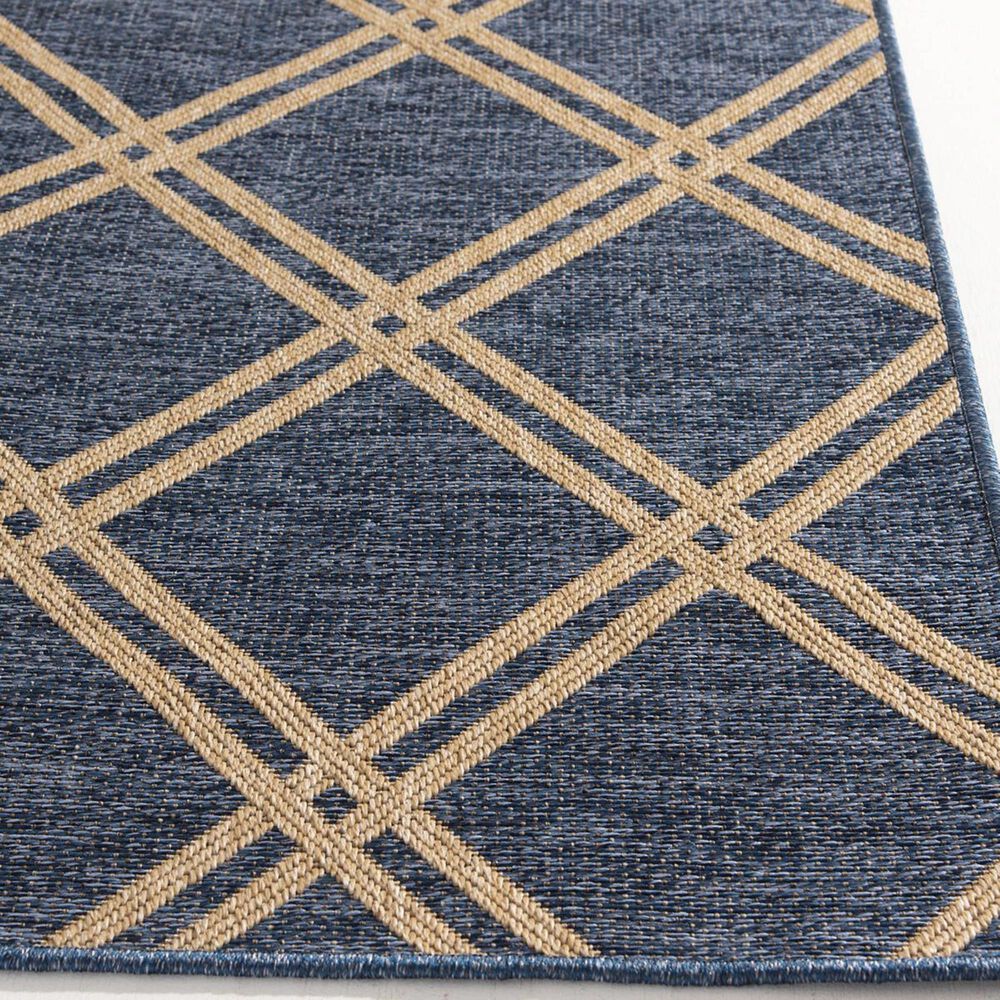 Trisha Yearwood Rug Collection Gather Minot 5&#39;3&quot; x 7&#39;7&quot; Cobalt and Natural Area Performance Rug, , large