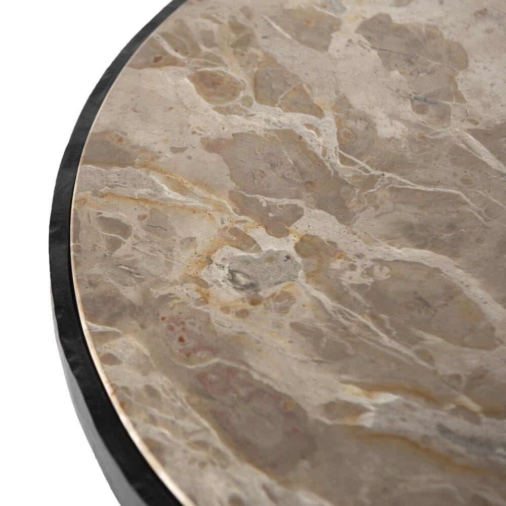 Four Hands Billings End Table in Fossil Marble, , large