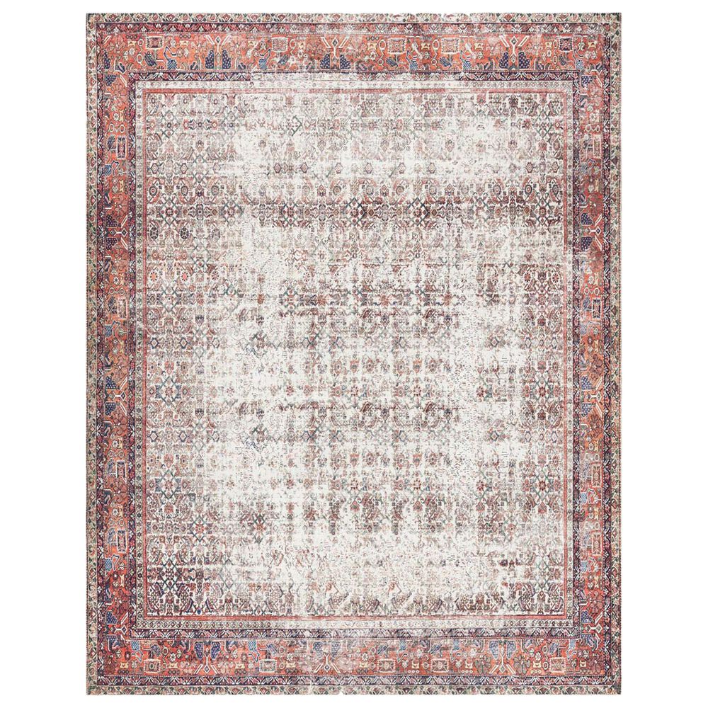 Loloi II Layla LAY-12 5" x 7"6" Ivory/Brick Area Rug, , large