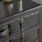 Maple and Jade 5-Drawer Room Chest with Stud and Buckle Detail in Black, , large