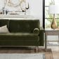 Jennifer Taylor Home Nicholas Stationary Sofa in Olive Green Velvet, , large