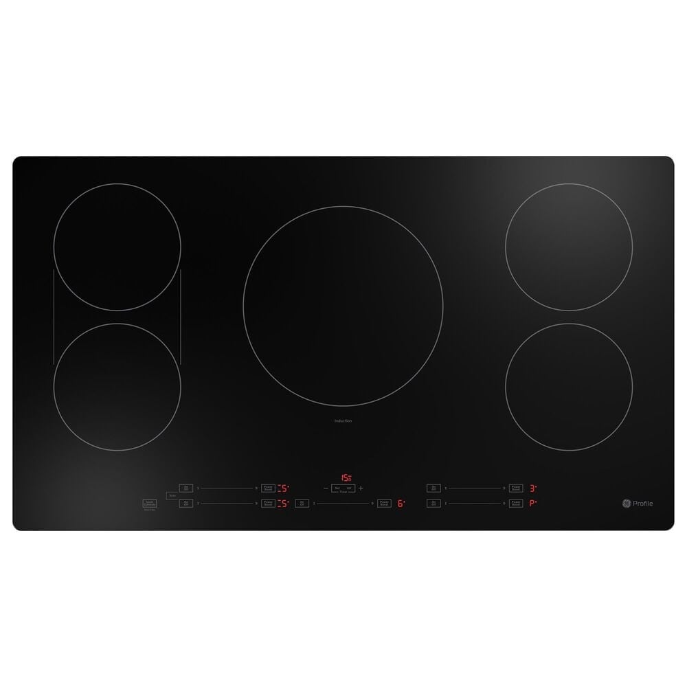 GE Profile 36" Built-In Touch Control Induction Cooktop in Black, , large