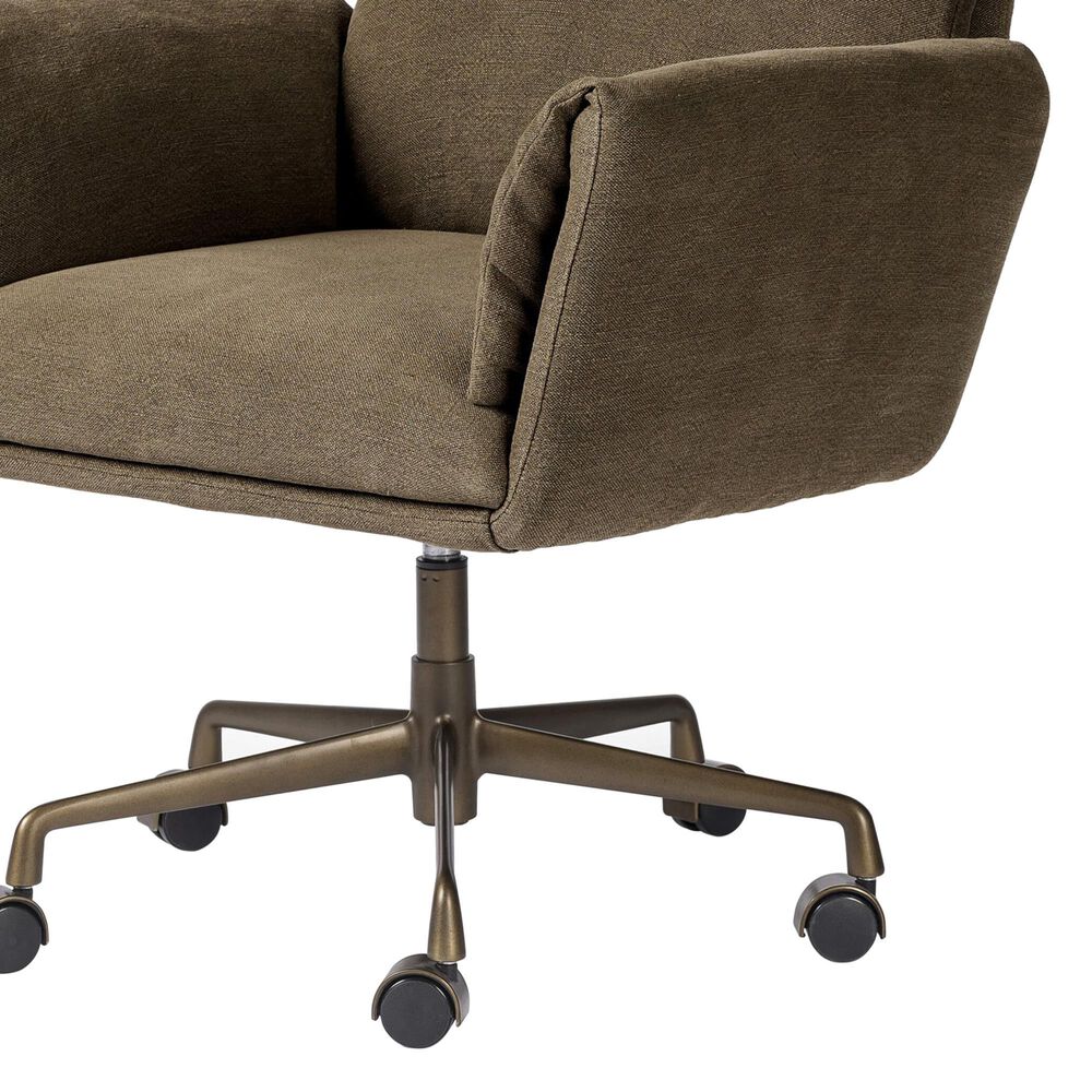 Four Hands Salerno Desk Chair in Antique Brass, , large