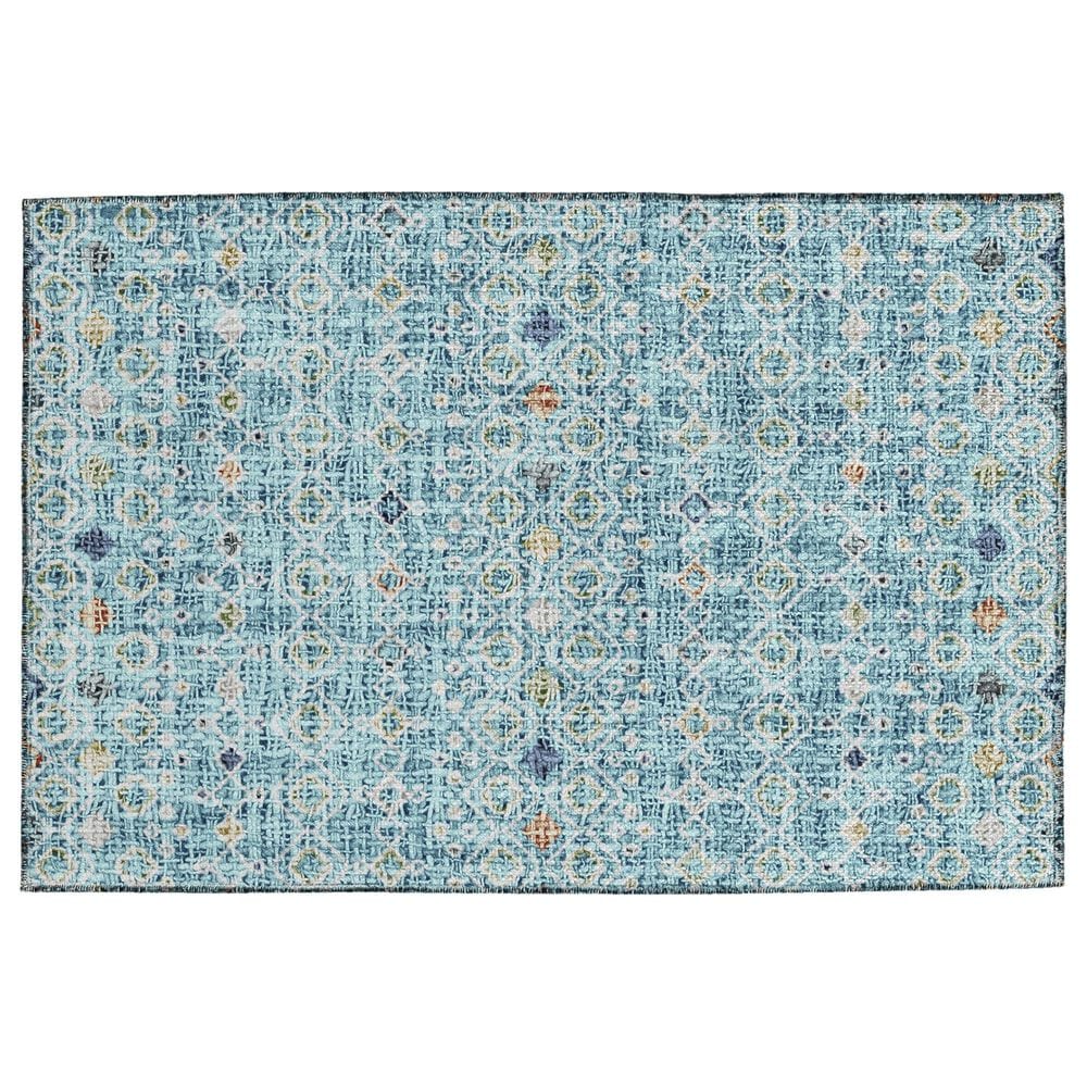 Dalyn Rug Company Portico PO4 Teal 1"8" x 2"6" Area Rug, , large