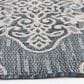 Central Oriental Melbourne Devora 7"10" x 9"10" Lagoon and Vanilla Area Rug, , large