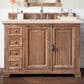 James Martin Vanities Providence 48" Single Bathroom Vanity in Driftwood with 3 cm Eternal Marfil Quartz Top and Rectangular Sink, , large