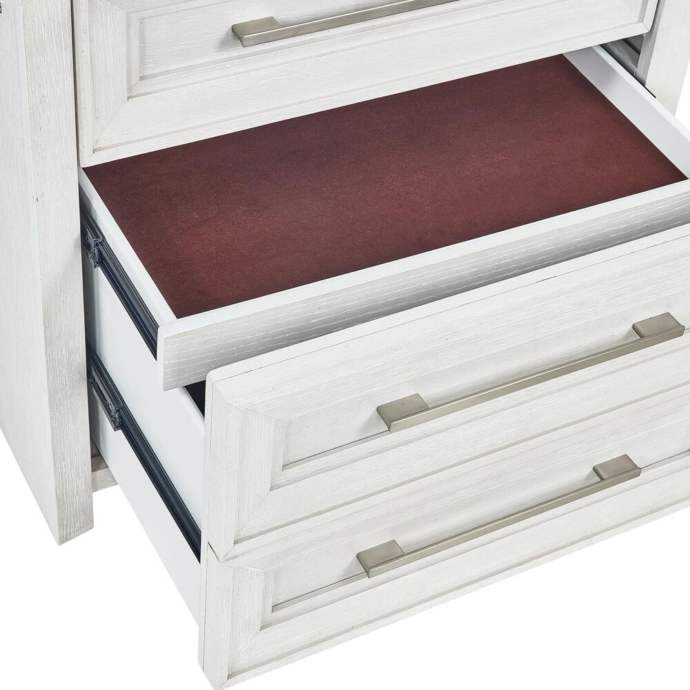 Sasha Lee 5-Piece King Storage Bedroom Set in Brushed White, , large