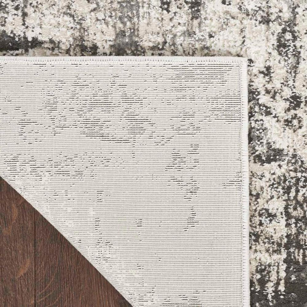 Nourison Desire Grey and Ivory 6&#39; x 9&#39; Area Rug, , large