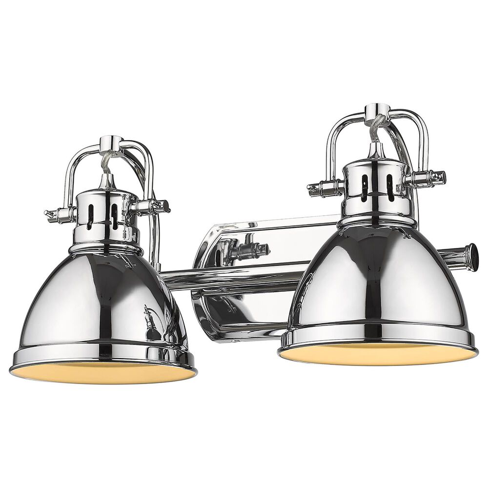 Golden Lighting Duncan 2-Light Bath Vanity in Chrome, , large