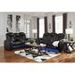 Signature Design by Ashley Party Time Power Reclining Sofa with Power Headrest in Midnight, , large
