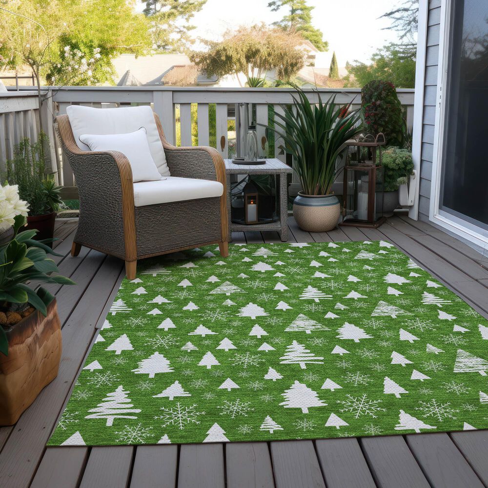 Dalyn Rug Company Wonderland WN23 5&#39; x 7&#39;6&quot; Emerald Indoor/Outdoor Area Rug, , large