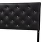 Baxton Studio Viviana Full Upholstered Headboard in Black, , large