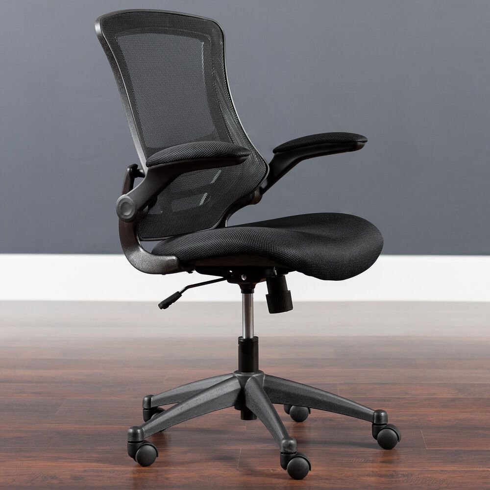 Flash Furniture Swivel Office Chair in Black, , large