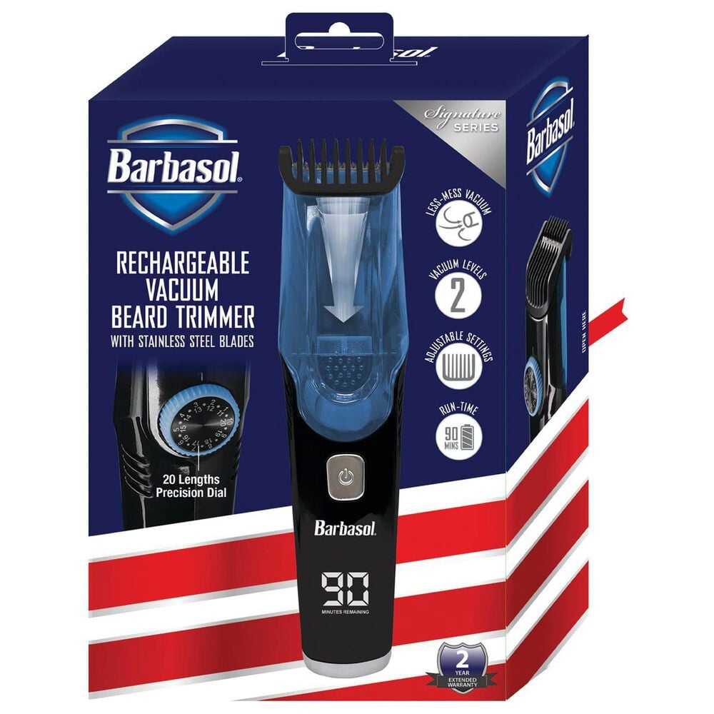 Barbosal Vacuum Beard Trimmer in Black, , large
